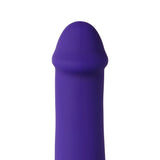 Multi Speed Rechargeable  Double Ended Penis Vibrator (purple) - Pleasure Malta