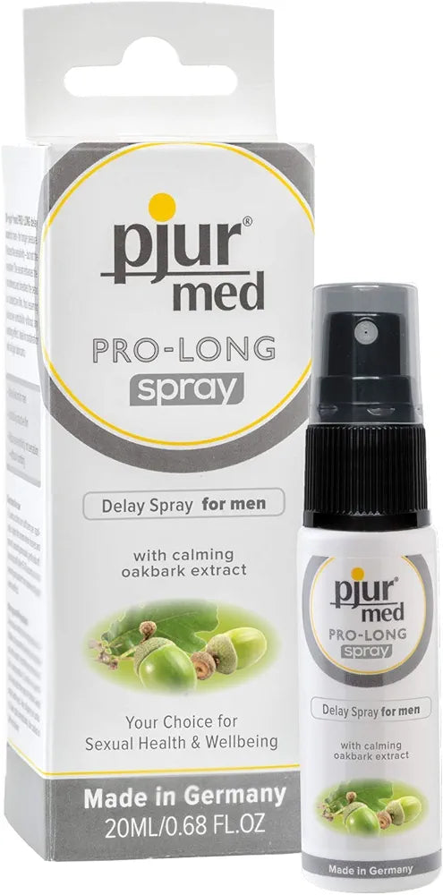 pjur med Pro-Long Spray - Delay Spray for Men - with Oak Bark Extract - Reduces Hypersensitivity (20 ml) - Pleasure Malta