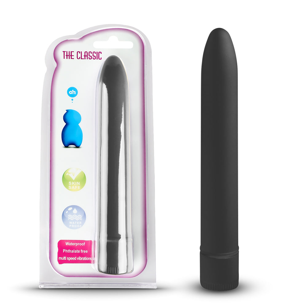 Black Classic Waterproof Vibrator - Pleasure Malta