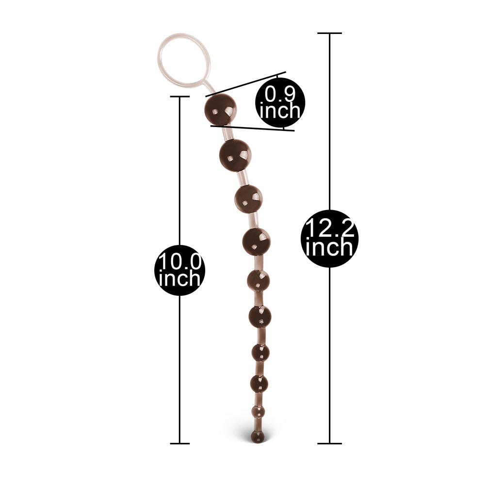 Black Sassy 10 Beads Anal - Pleasure Malta