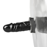 Leg Harness with Black Dildo - Pleasure Malta