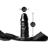 Leg Harness with Black Dildo - Pleasure Malta