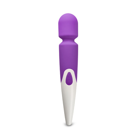 Purple Color 10-Speed Waterproof Rechargeable Wand Massager (USB Recharging) - Pleasure Malta