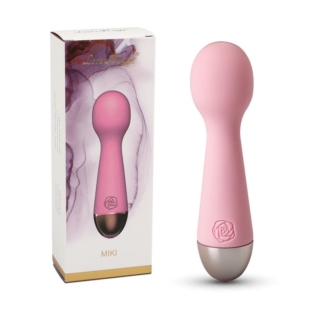 10-Speed Mini Vibrating Rechargeable Wand Massager - Pleasure Malta