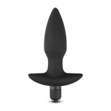 Black Silicone Vibrating Anal Plug - Pleasure Malta