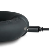 10 Speeds Silicone Rechargeable Vibrating Cock Ring Type II - Pleasure Malta