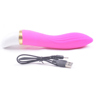 12-Speed Pink Color Rechargeable Silicone Vibrator - Pleasure Malta