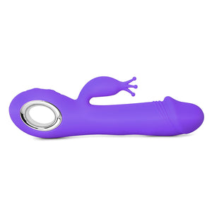 7 Speeds Rechargeable  Vibrator with Rotation and Heating - Pleasure Malta