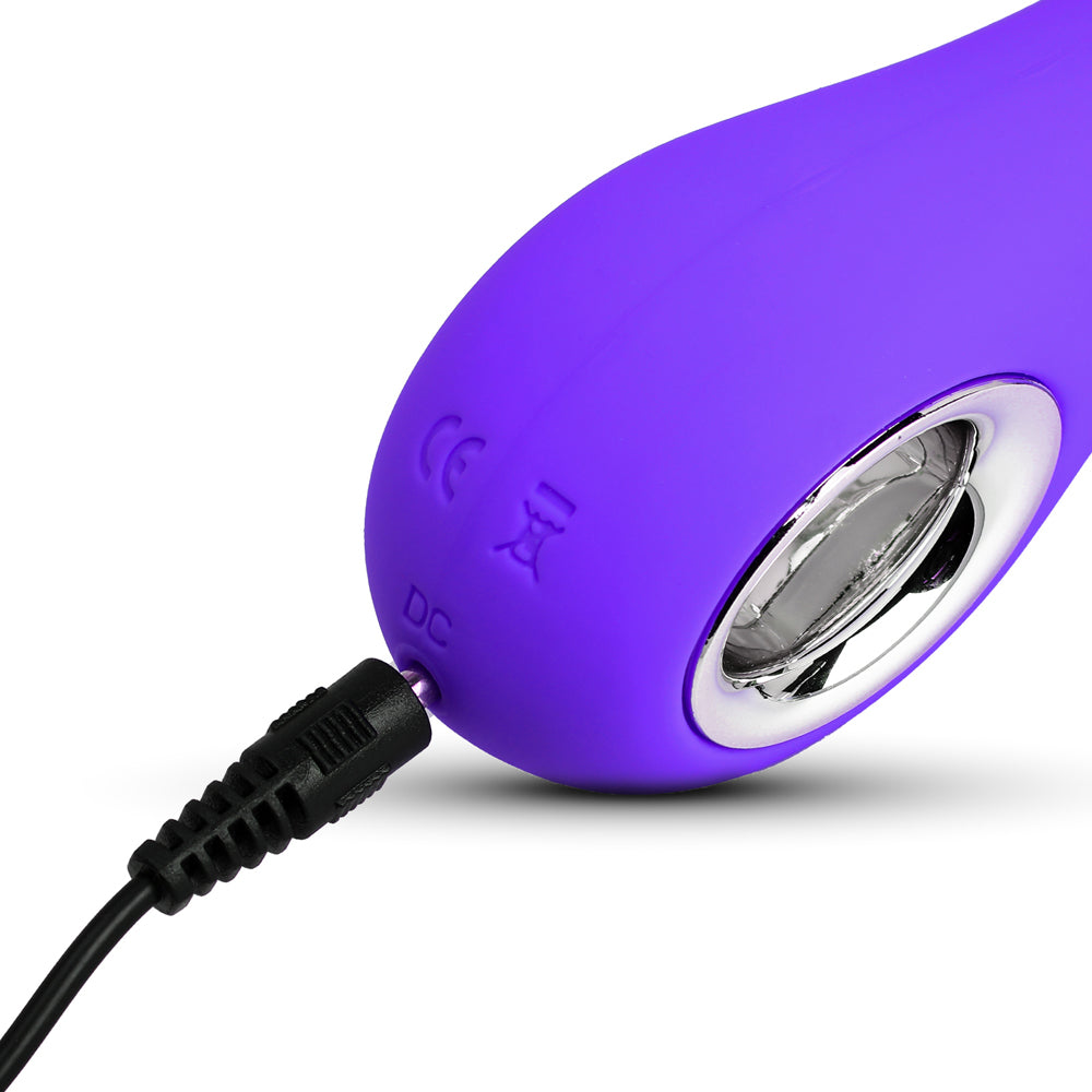 7 Speeds Rechargeable  Vibrator with Rotation and Heating - Pleasure Malta