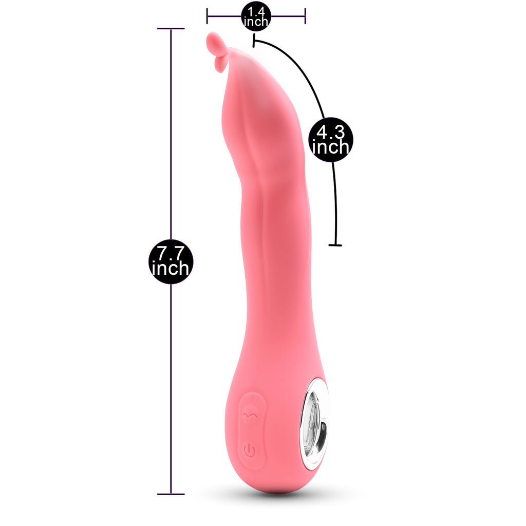 Pink 7 Speeds Rechargeable G-Spot Vibrator - Pleasure Malta