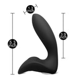 Silicone Prostate Massager - 12 Speeds Remote Control Rechargeable - Pleasure Malta