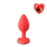 Heart Shape Diamond Small Size Anal Plug