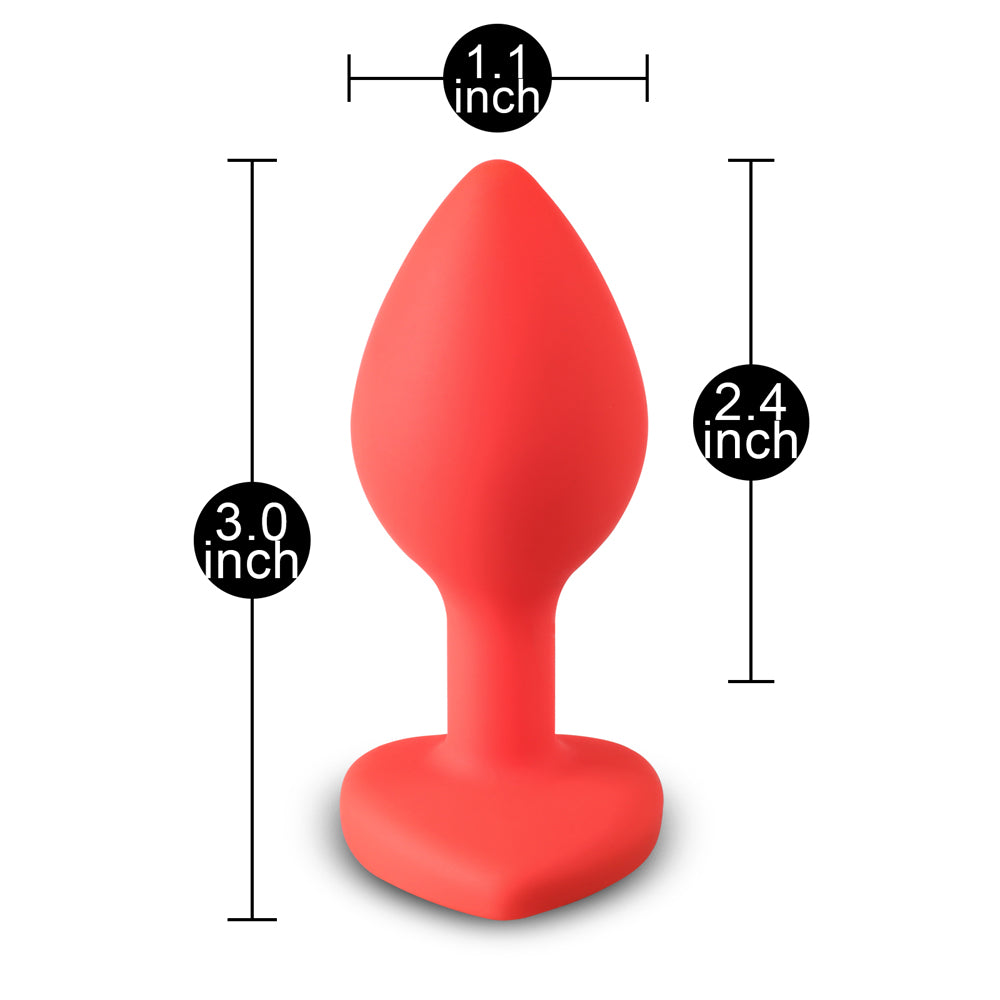 Heart Shape Diamond Small Size Anal Plug - Pleasure Malta