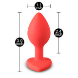 Heart Shape Diamond Small Size Anal Plug - Pleasure Malta