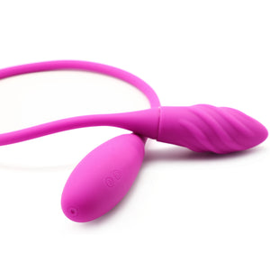 7-Speed Pink Color Rechargeable Double Vibrators - Pleasure Malta