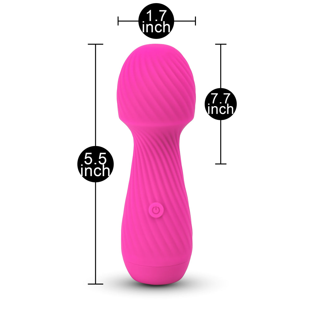 Cute Shape  9 Speeds Rechargeable Silicone Wand Massager - Pleasure Malta