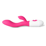 Pink Slim Silicone Vibrator ( Dual Motors ) - Pleasure Malta