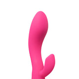 Pink Slim Silicone Vibrator ( Dual Motors ) - Pleasure Malta