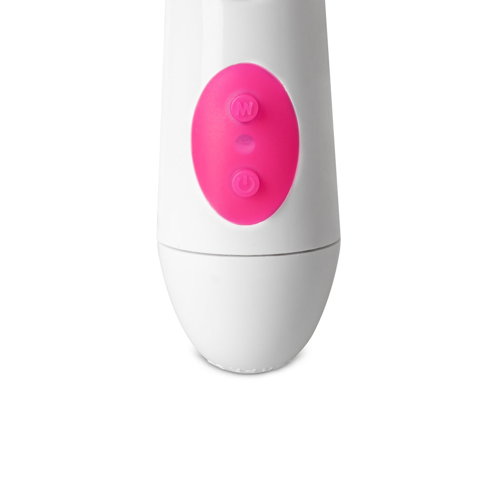 Pink Slim Silicone Vibrator ( Dual Motors ) - Pleasure Malta