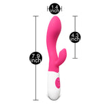 Pink Slim Silicone Vibrator ( Dual Motors ) - Pleasure Malta