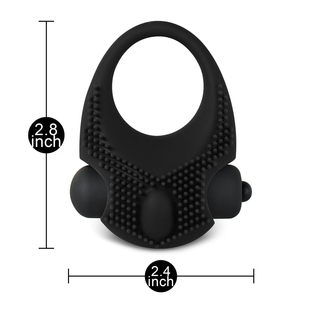 Futuristic Vibrating Cock ring with Clitoral simulator - Pleasure Malta