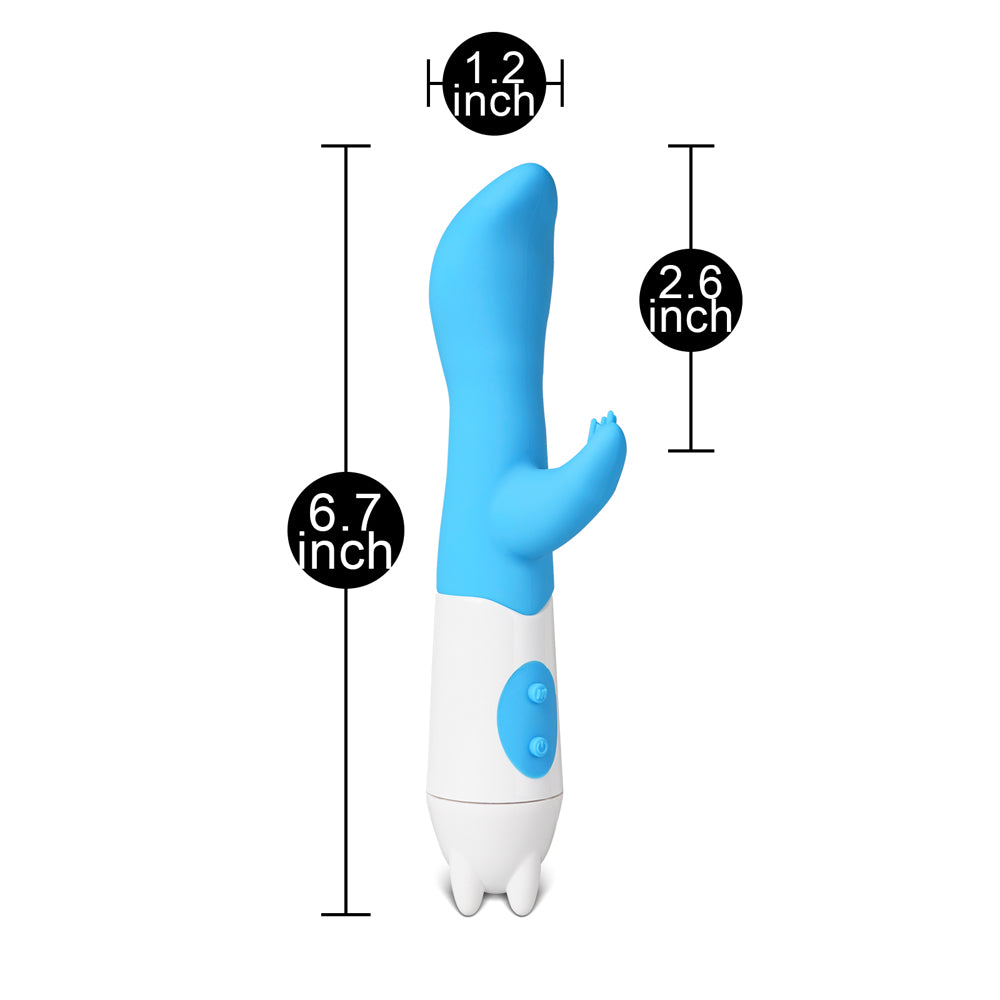 Blue Color Silicone G-Spot Vibrator - Pleasure Malta