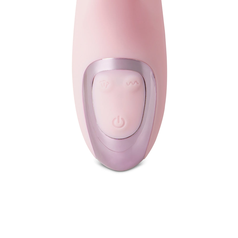 20-Speed Pink Color Silicone Rabbit Vibrator with Clitoral Sucking Stimulator - Pleasure Malta
