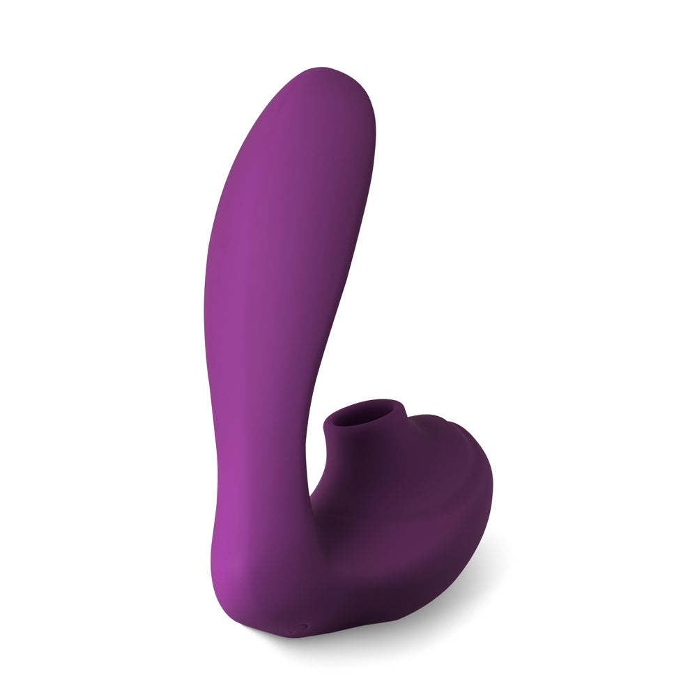 Dark Purple 10 Speeds Clitoral Sucking Stimulator and G-Spot Vibrator Satisfier - Pleasure Malta