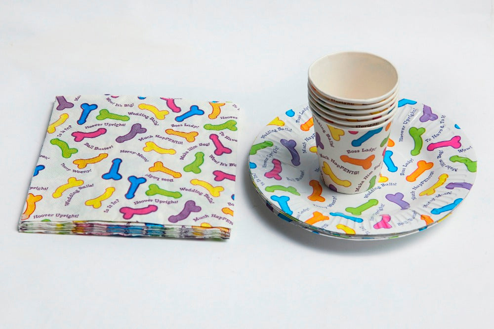 Pecker party napkins (pack of 8) - Pleasuremalta