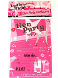 Ladies Night Hen Party Invites