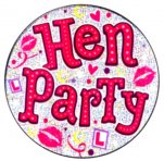 Hen Party Holographic Big Badge - Pleasuremalta