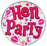 Hen Party Holographic Big Badge
