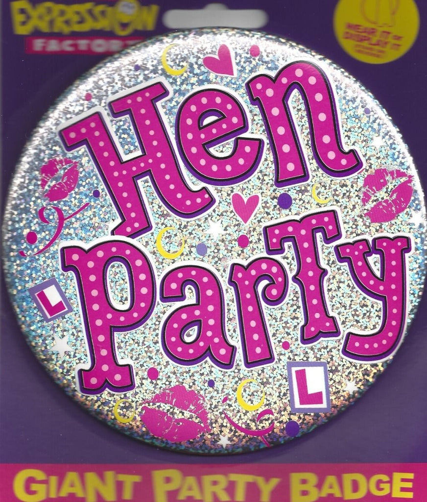 Hen Party Giant Badge - Pleasuremalta