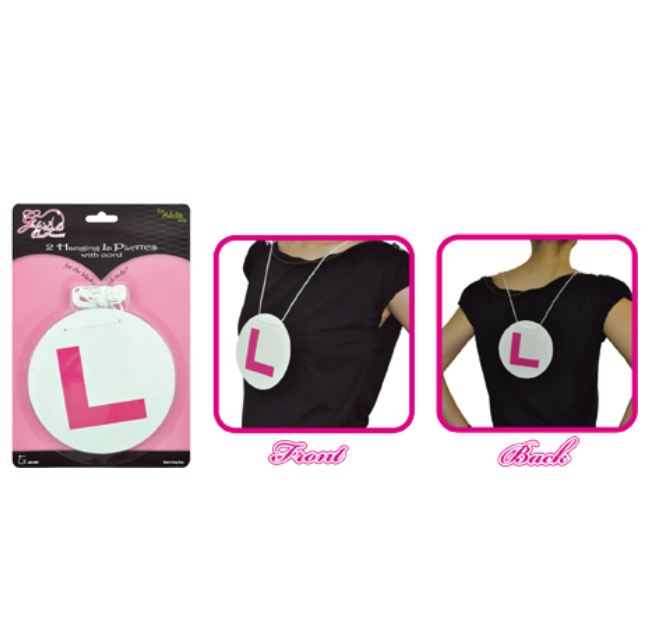 L Plates with Cord - Pleasuremalta