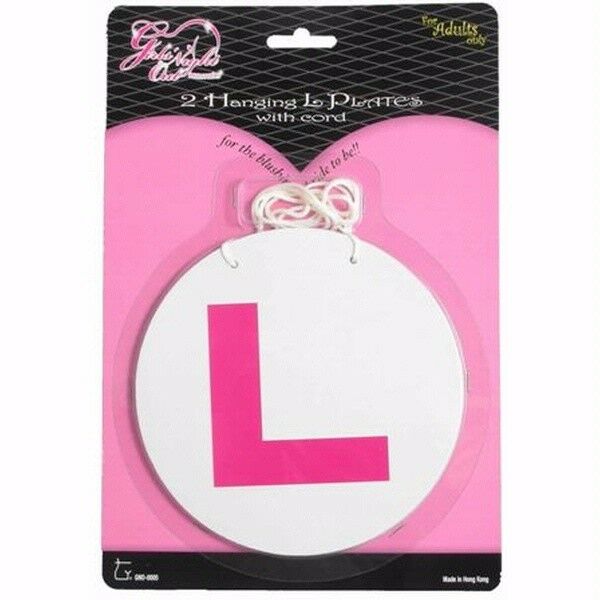 L Plates with Cord - Pleasuremalta