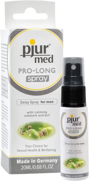 pjur med Pro-Long Spray - Delay Spray for Men - with Oak Bark Extract - Reduces Hypersensitivity (20 ml) - Pleasure Malta