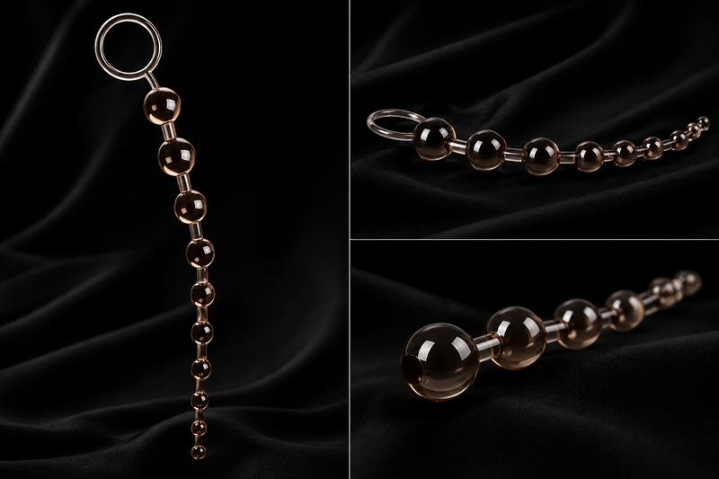 Black Sassy 10 Beads Anal (ANA006) - Pleasure Malta