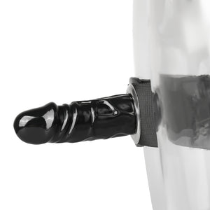 Leg Harness with Black Dildo - Pleasure Malta