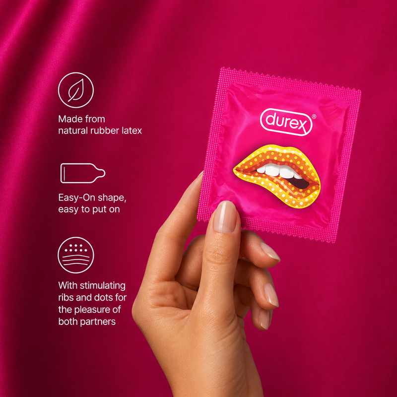 50 Durex Pleasuremax Condoms (CON011) - Pleasure Malta
