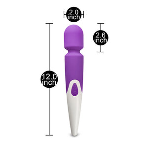 Purple Color 10-Speed Waterproof Rechargeable Wand Massager (USB Recharging) - Pleasure Malta