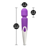 Purple Color 10-Speed Waterproof Rechargeable Wand Massager (USB Recharging)