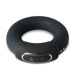 10 Speeds Silicone Rechargeable Vibrating Cock Ring Type II - Pleasure Malta