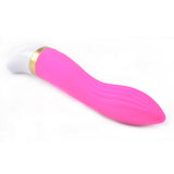12-Speed Pink Color Rechargeable Silicone Vibrator - Pleasure Malta