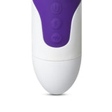 Purple Color 9 Speeds Rechargeable Silicone Thrusting Rabbit Vibrator with Rotation - Pleasure Malta