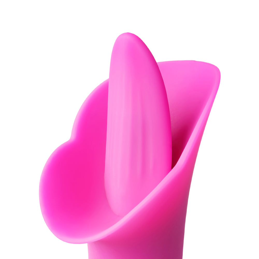 Rechargeable Silicone Vibrating Tongue 12-Speed Pink - Pleasure Malta