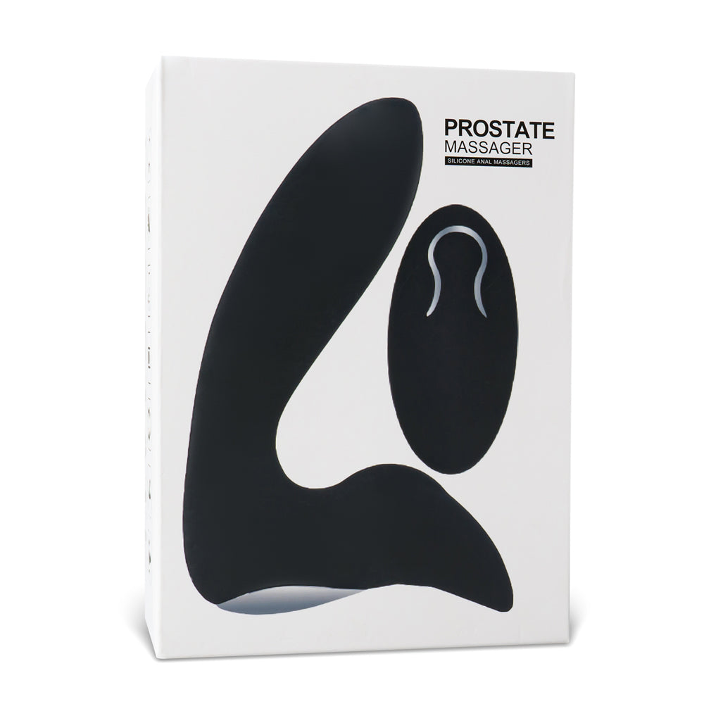 Silicone Prostate Massager - 12 Speeds Remote Control Rechargeable - Pleasure Malta