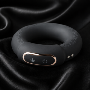 10 Speeds Silicone Rechargeable Vibrating Cock Ring Type II (TOYS009) - Pleasure Malta