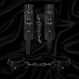 Black Color Embossed Handcuffs (TOYS053)