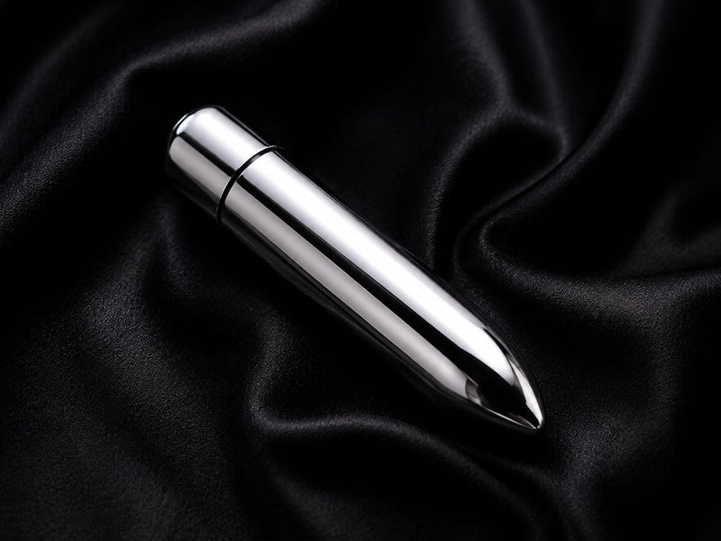 80mm Bullet Vibrator (Silver) (VIB024) - Pleasure Malta