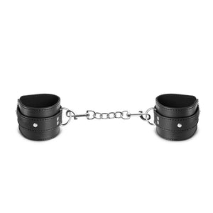 Black Color Embossed Handcuffs - Pleasure Malta